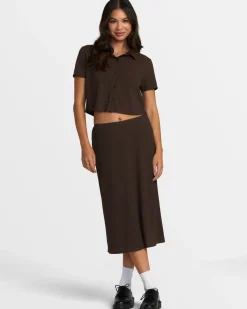 JENNI BUTTONED SHORT-SLEEVE SHIRT