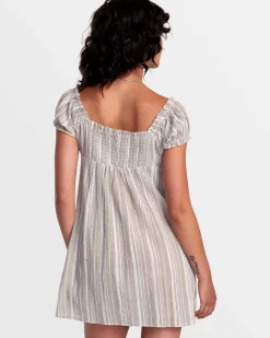 LEILAH STRIPED MINI DRESS