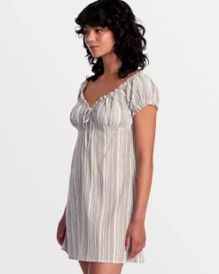 LEILAH STRIPED MINI DRESS