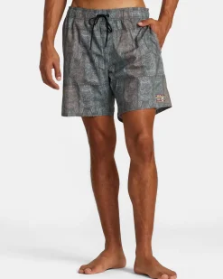 OBLOW TAPA ELASTIC WAIST BOARDSHORTS