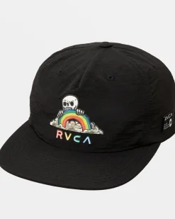 RAINBOW SKULL SNAPBACK HAT