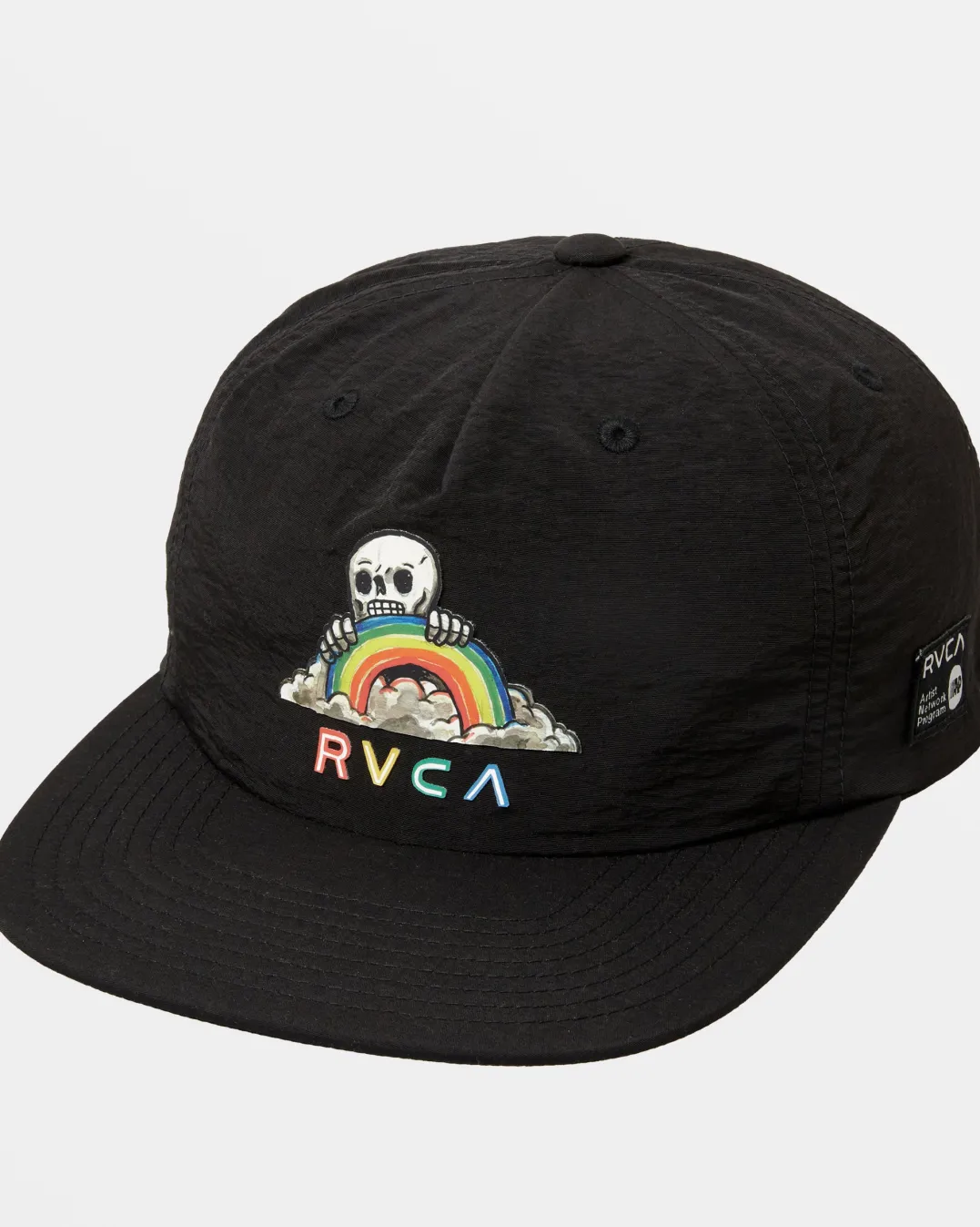 RAINBOW SKULL SNAPBACK HAT