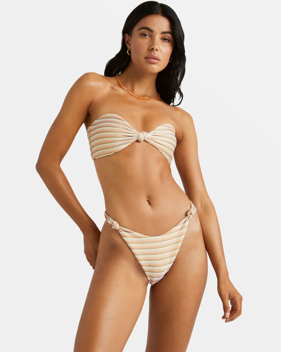 RIPPLE AND TWIST SKIMPY COVERAGE BIKINI BOTTOMS
