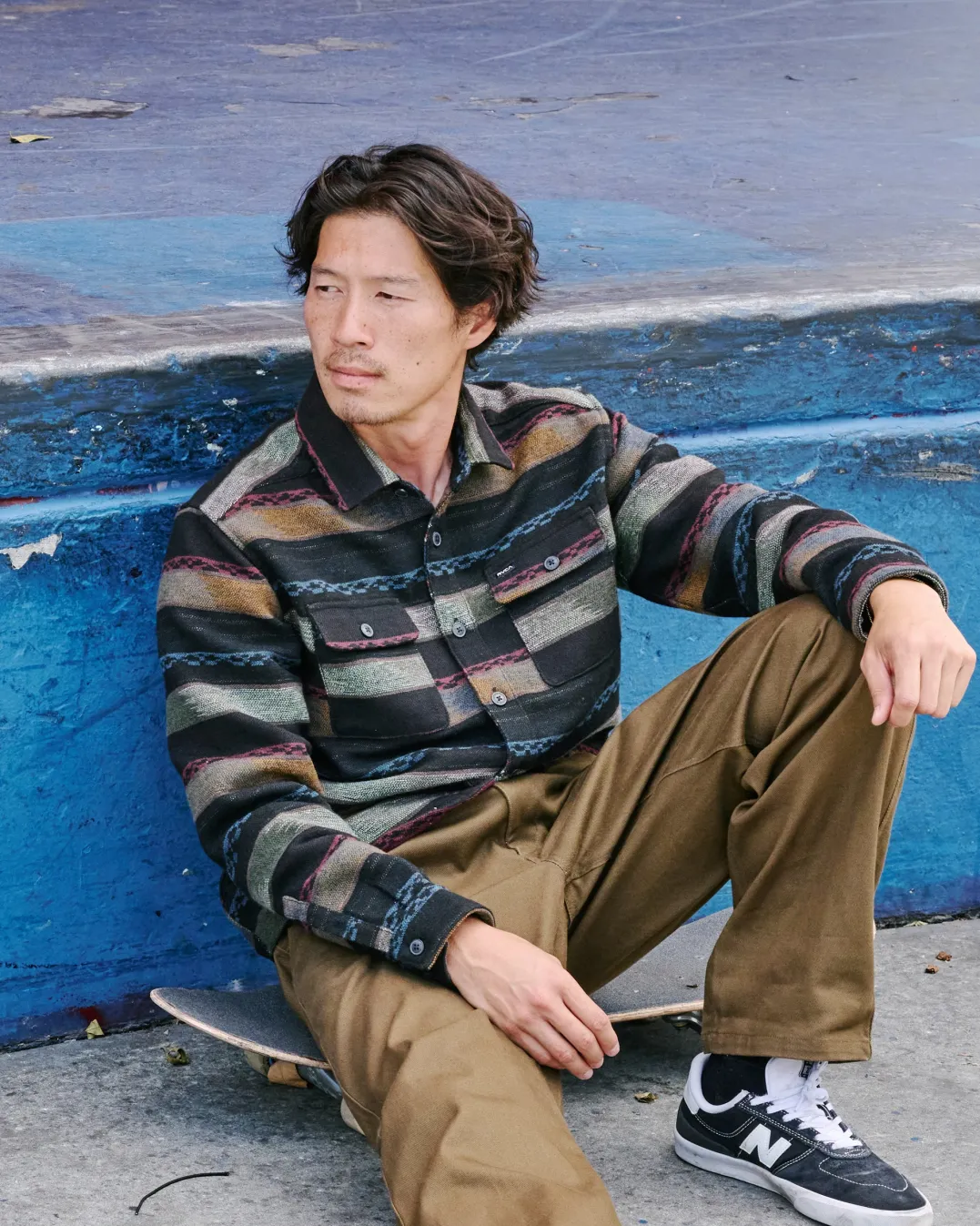 RVCA BLANKET LONG SLEEVE SHIRT