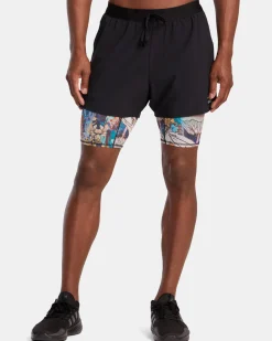 SAGE VAUGHN RUNNER 2 IN 1 SHORTS