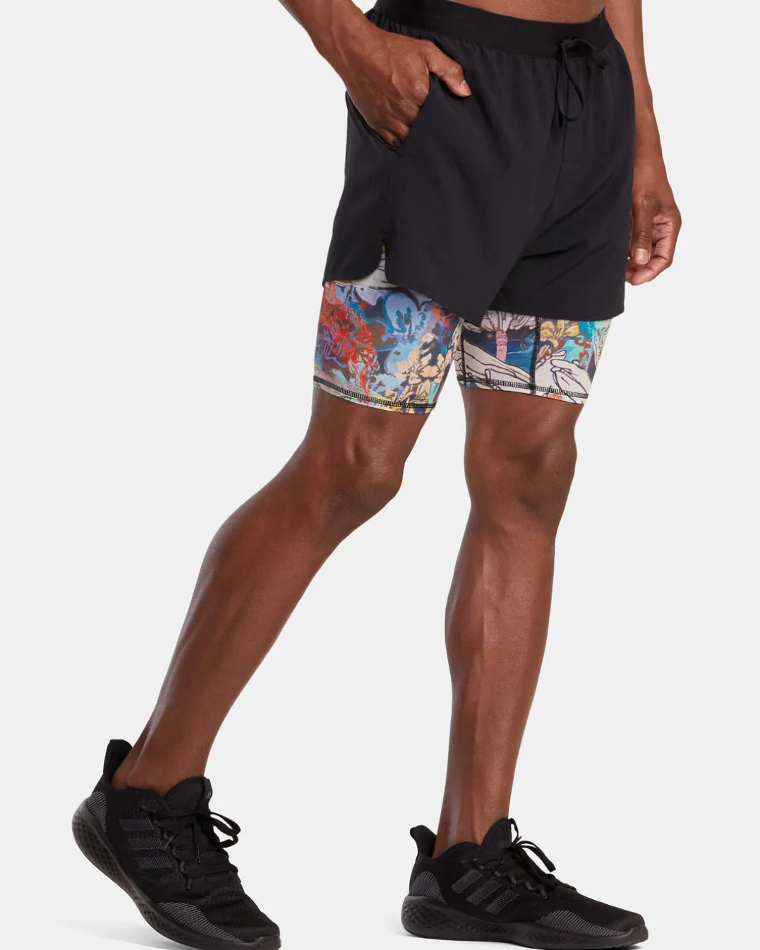 SAGE VAUGHN RUNNER 2 IN 1 SHORTS