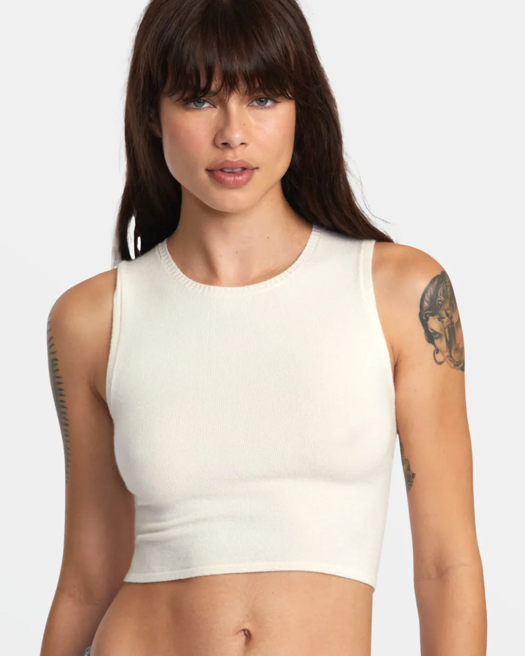 SELECTS SHIVER SWEATER TANK CREW NECK SWEATER