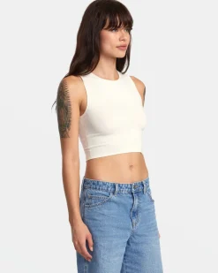 SELECTS SHIVER SWEATER TANK CREW NECK SWEATER