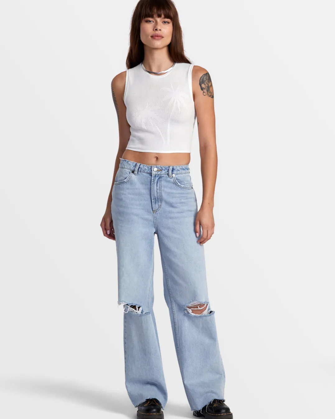 SELECTS SHIVER SWEATER TANK CREW NECK SWEATER