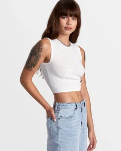 SELECTS SHIVER SWEATER TANK CREW NECK SWEATER