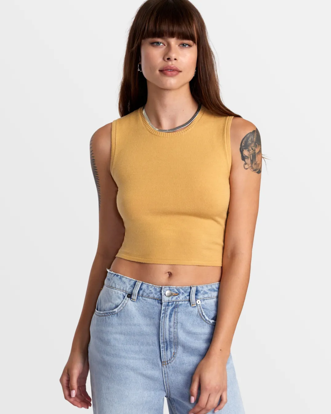 SELECTS SHIVER SWEATER TANK CREW NECK SWEATER