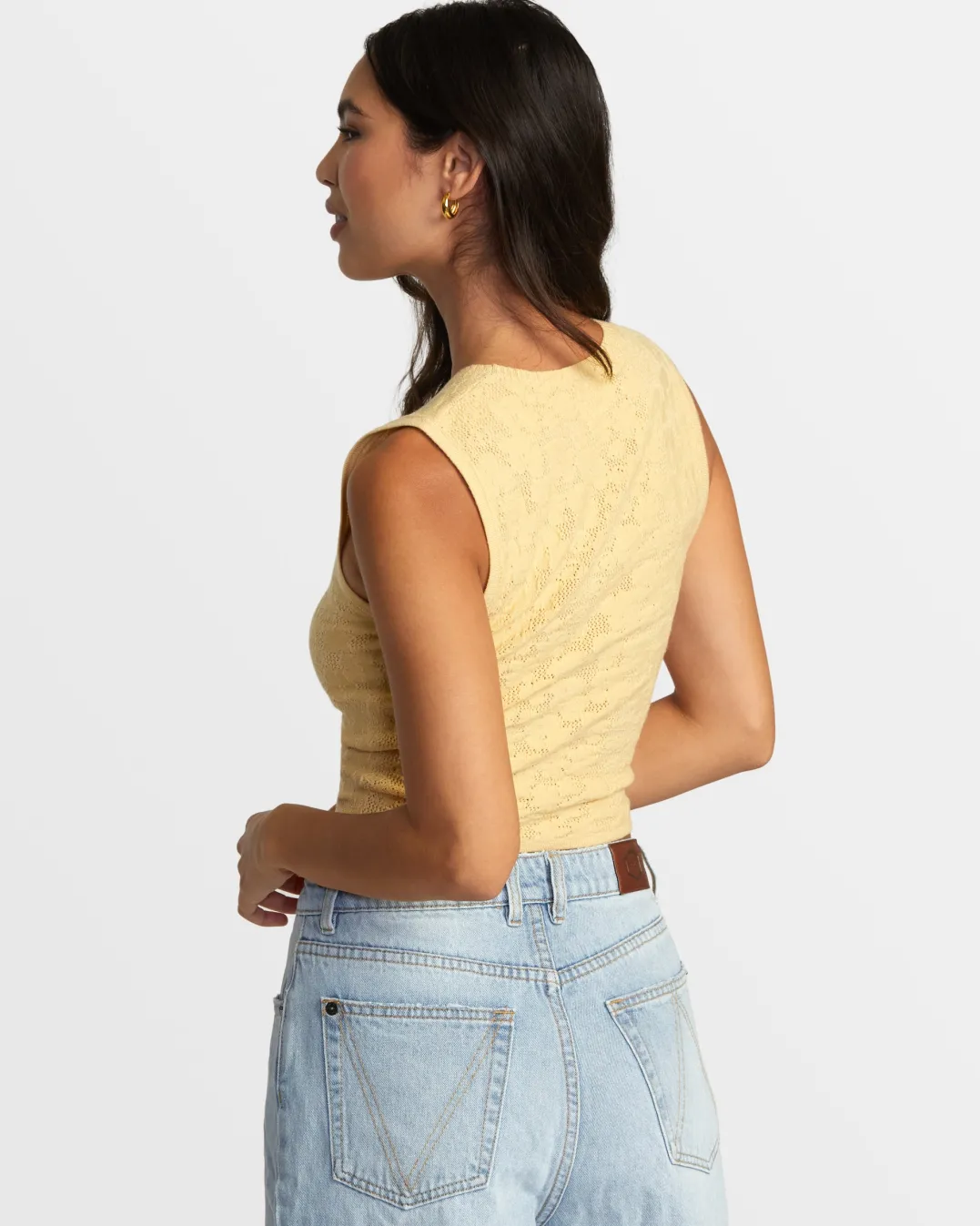 SELECTS SHIVER SWEATER TANK CREW NECK SWEATER