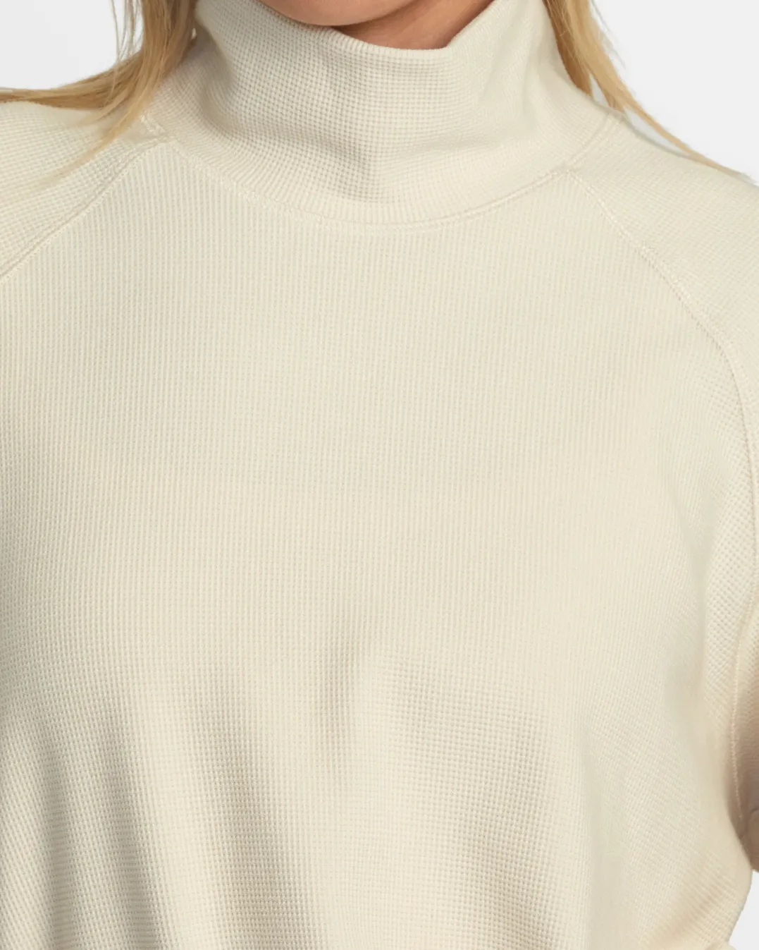 SOFIE WAFFLE MOCK NECK