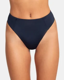 SOLID HIGH RISE CHEEKY BIKINI BOTTOMS