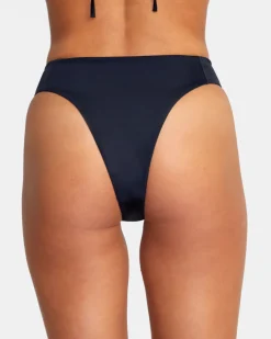 SOLID HIGH RISE CHEEKY BIKINI BOTTOMS