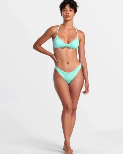 SOLID SHIMMER CROSSBACK TRIANGLE BIKINI TOP