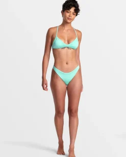 SOLID SHIMMER HIGH LEG FRENCH BIKINI BOTTOMS