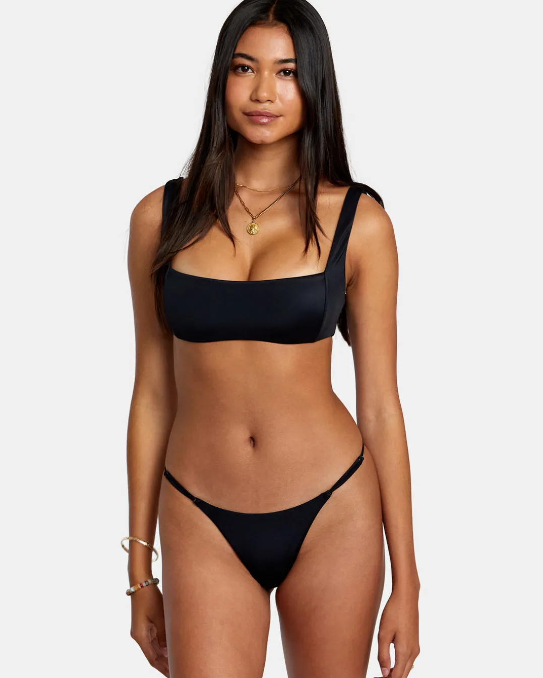 SOLID SQUARE BRALETTE BIKINI TOP
