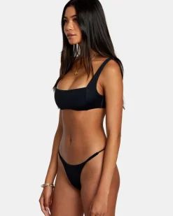 SOLID SQUARE BRALETTE BIKINI TOP