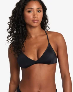 SOLID TRIANGLE CROSSBACK BIKINI TOP