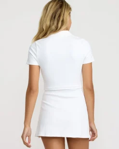 SPORT CHASE CROPPED POLO SHIRT