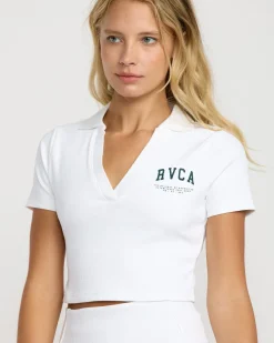 SPORT CHASE CROPPED POLO SHIRT