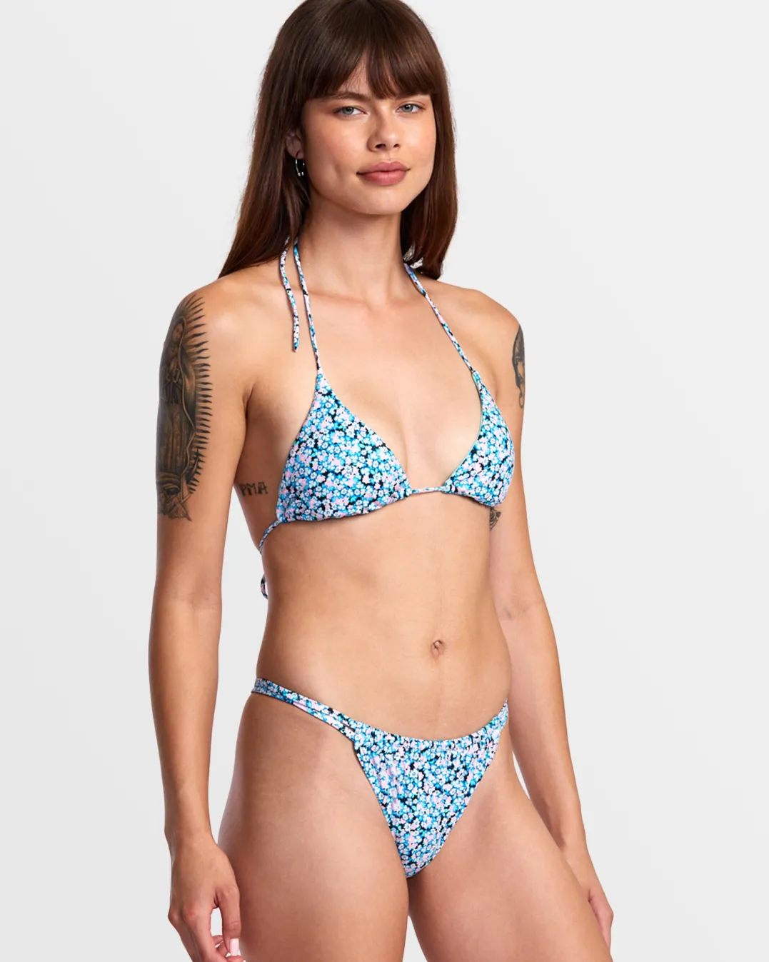 SPRINKLES HALTER TRIANGLE BIKINI TOP
