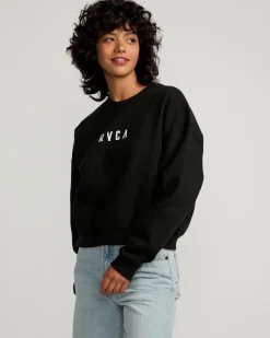 STACKED COURT CREW SWEATSHIRT