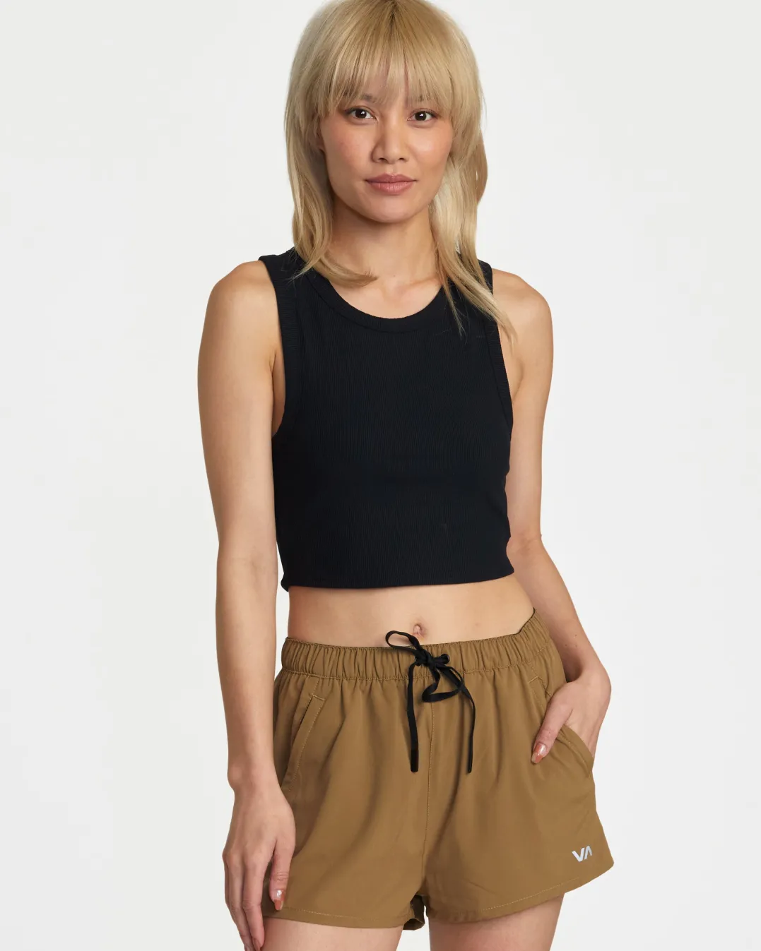 VA CUT OUT CROPPED TANK TOP