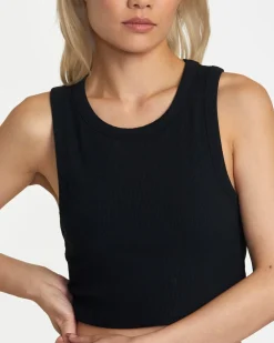 VA CUT OUT CROPPED TANK TOP