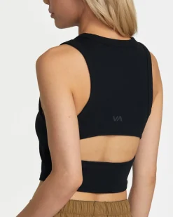 VA CUT OUT CROPPED TANK TOP